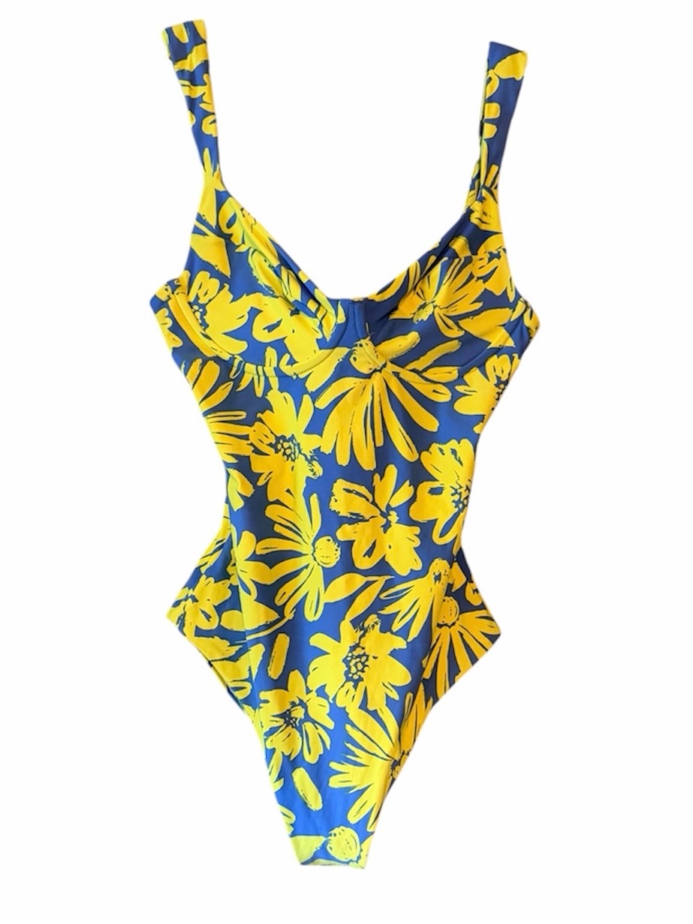 NWOT Reversible Print One-Piece Swimsuit Adj. Back & Straps.